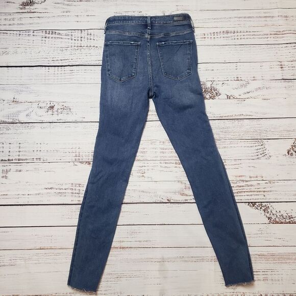 Abercrombie  & Fitch Simone high rise super skinny size 26 distressed raw hem - Picture 4 of 11